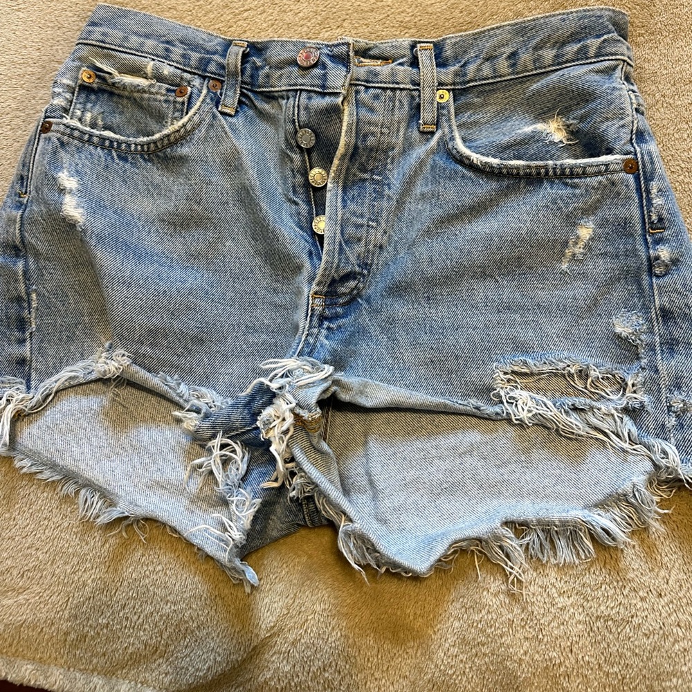 Agolde denim shorts / worn a few times